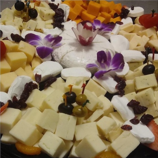 Kosher cheese and olive board catered by Jerusalem Catering NJ